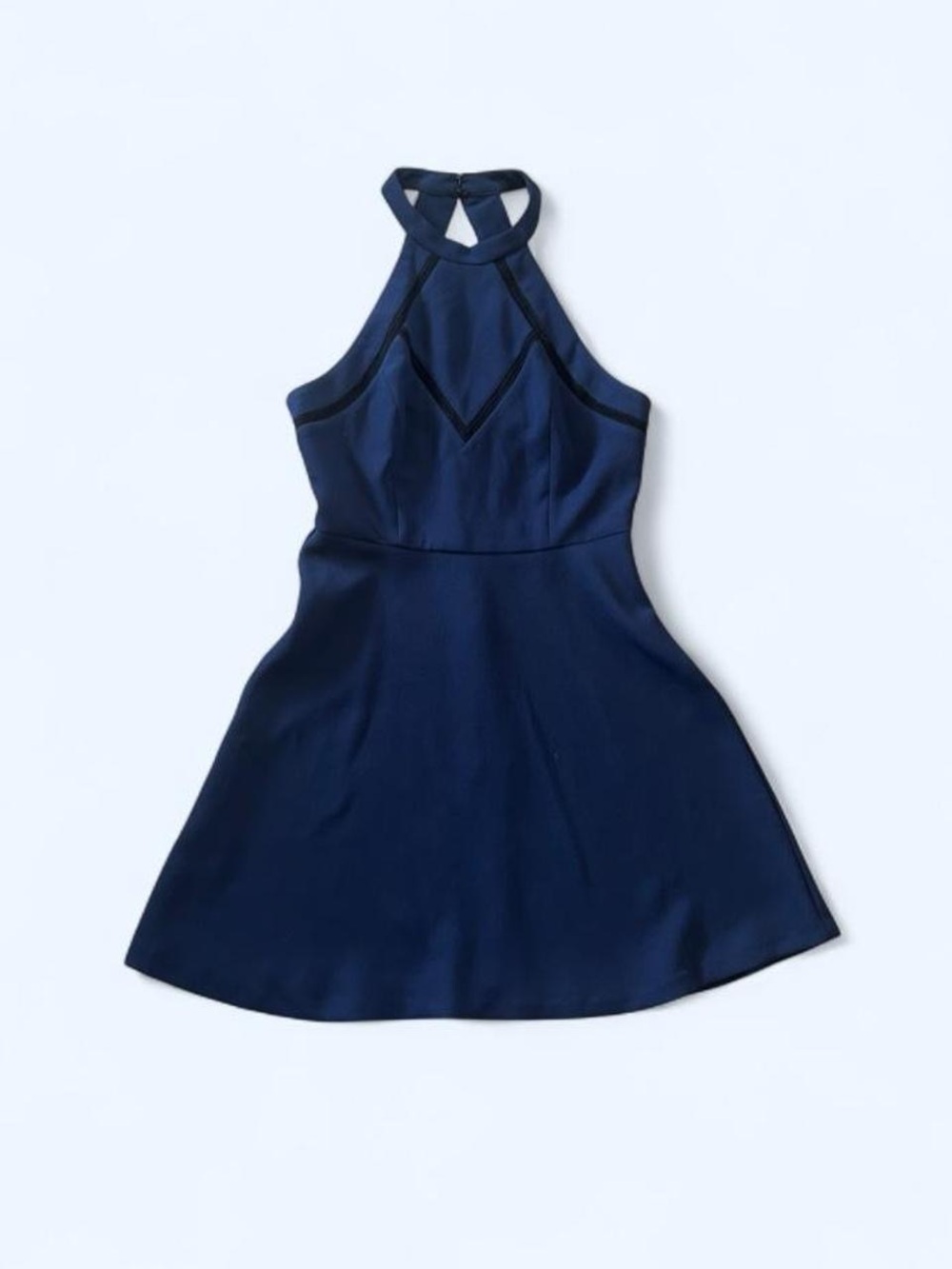 BCBGeneration Navy Halter Mini Dress